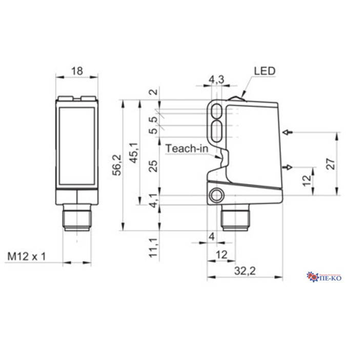 Оптичний датчик Baumer O500.GP-PV1T.72O