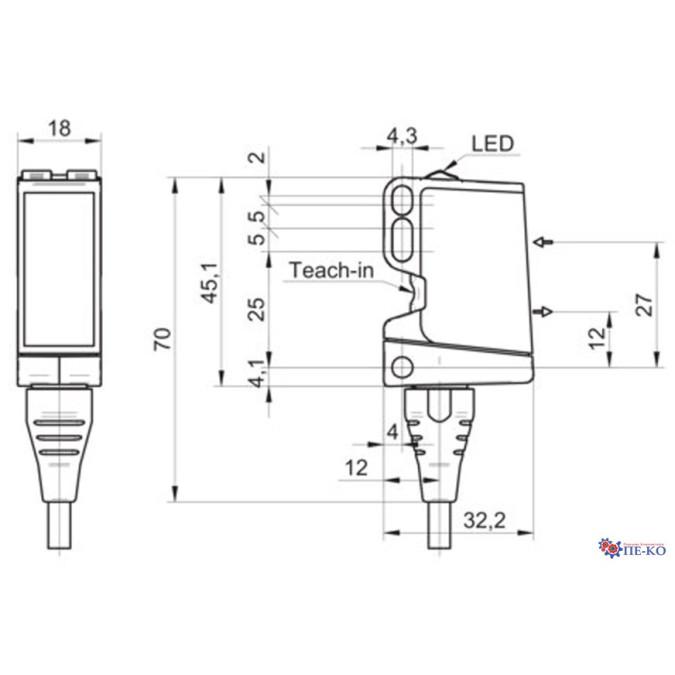 Оптичний датчик Baumer O500.GR-NV1T.72CU/T003