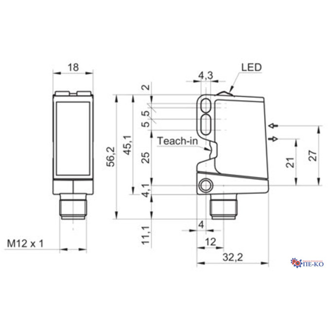 Оптичний датчик Baumer O500.RP-GW1B.72O