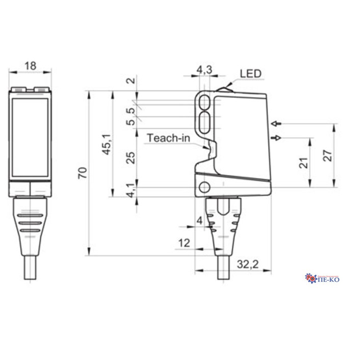 Оптичний датчик Baumer O500.RP.T-GW1J.72CU