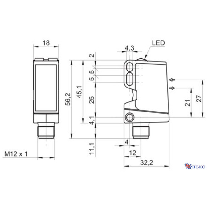 Оптичний датчик Baumer O500.RR-GL1Z.72O