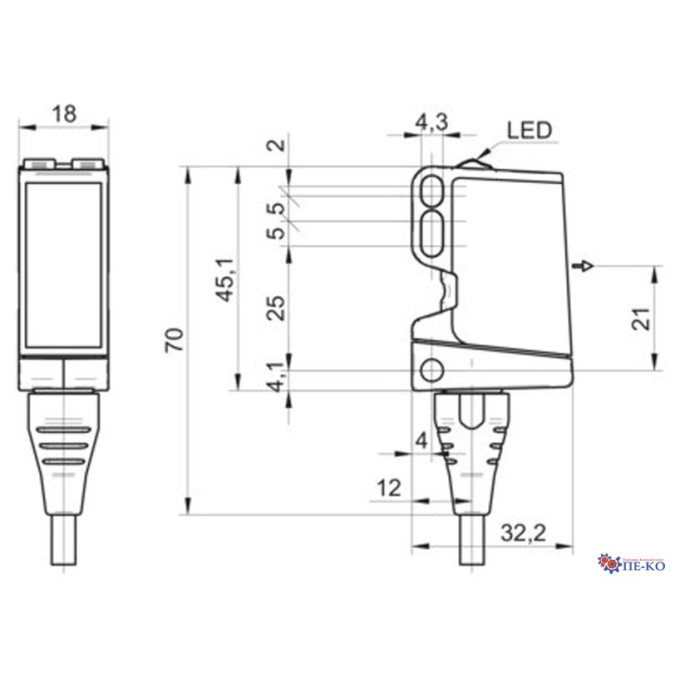 Оптичний датчик Baumer O500.TR-ZZZZ.72CU