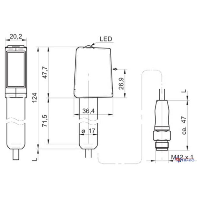 Оптичний датчик Baumer O500H.TR-ZZZZ.PVOV