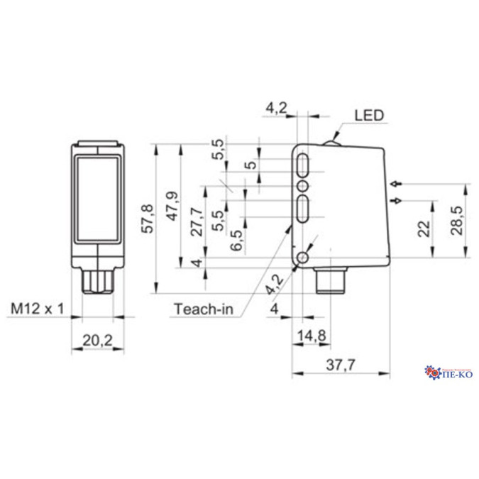 Оптичний датчик Baumer O500W.RP-GW1B.PVO/H002