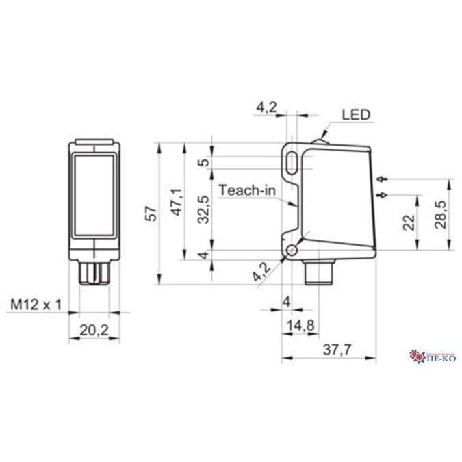 Оптичний датчик Baumer O500W.RP.T-GW1J.PVO