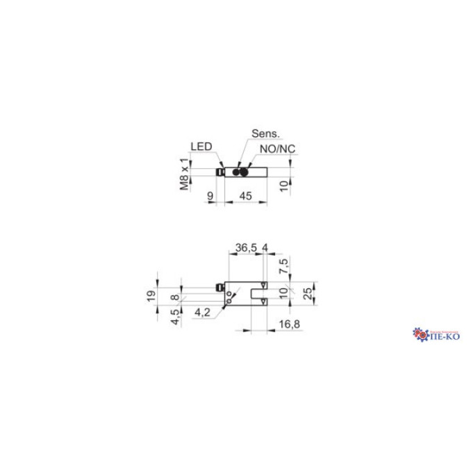 Щілинний датчик Baumer OG010U.I-GW1O.7WL