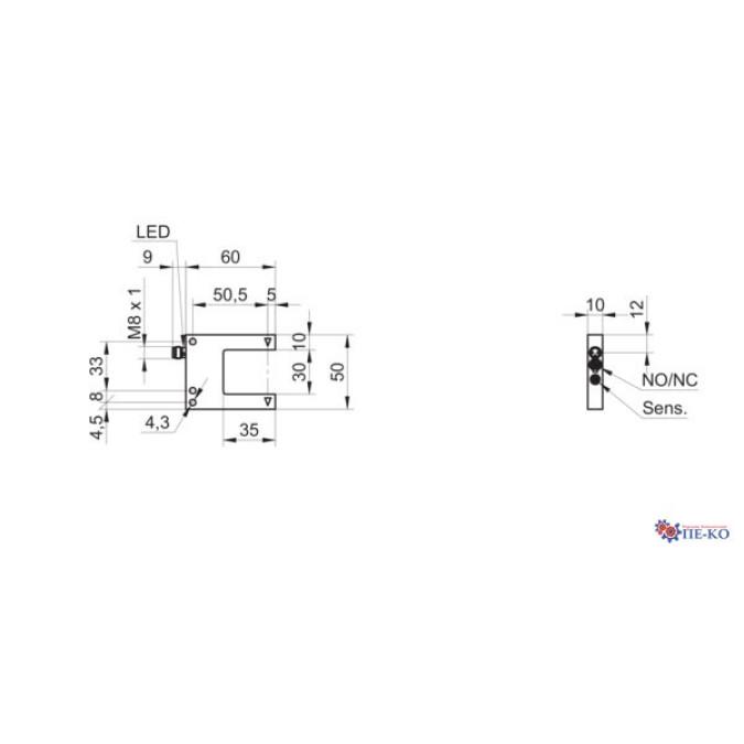 Щілинний датчик Baumer OG030U.L-GW1O.7WL