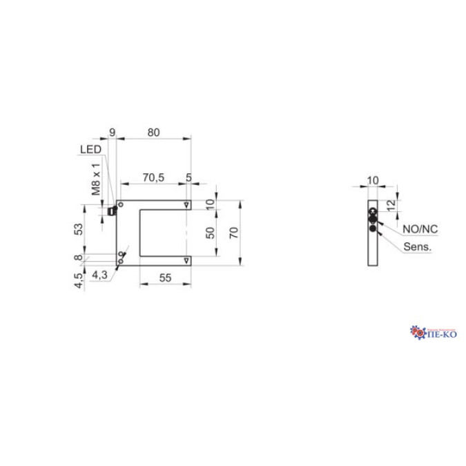 Щілинний датчик Baumer OG050U.R-GW1O.7WL