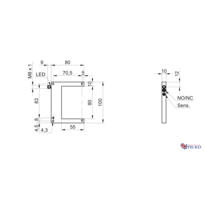 Щілинний датчик Baumer OG080U.R-GW1O.7VL