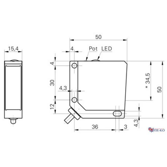 Оптичний датчик Baumer OHDM 16P5001