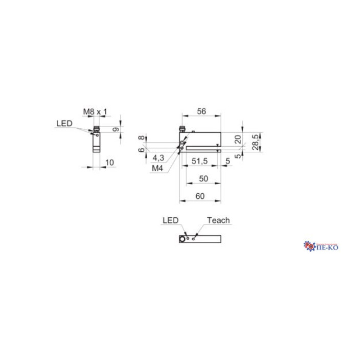 Датчик етикетки Baumer OL05.I-GP1B.7WN