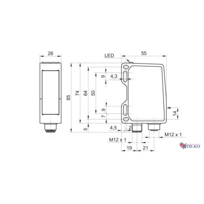 Датчик відстані Baumer OM70-P0600.HV0500.EK