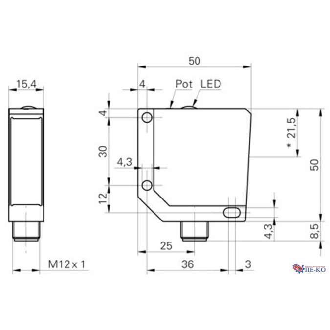 Оптичний датчик Baumer OPDM 16P5103/S14