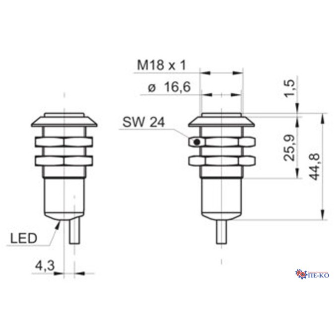 Оптичний датчик Baumer OR18.EI-NW1Z.71CV