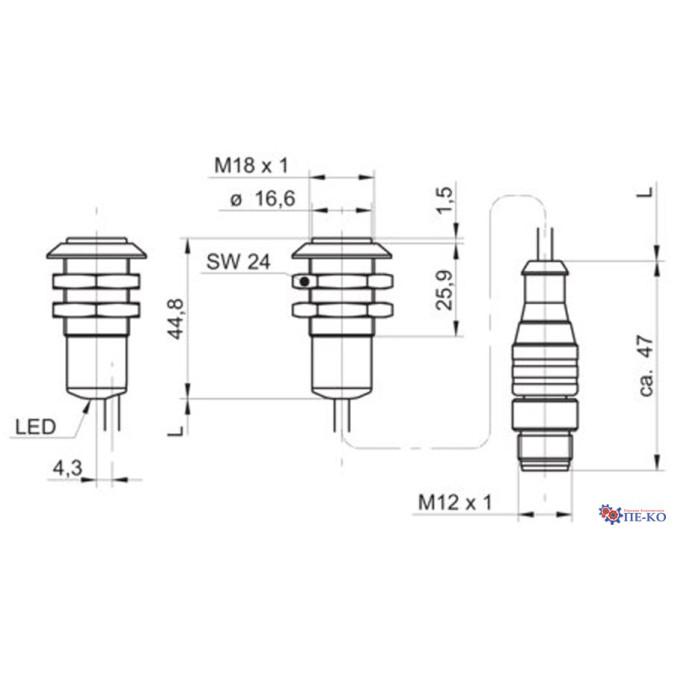 Оптичний датчик Baumer OR18.EI-PW1Z.71OV/0010
