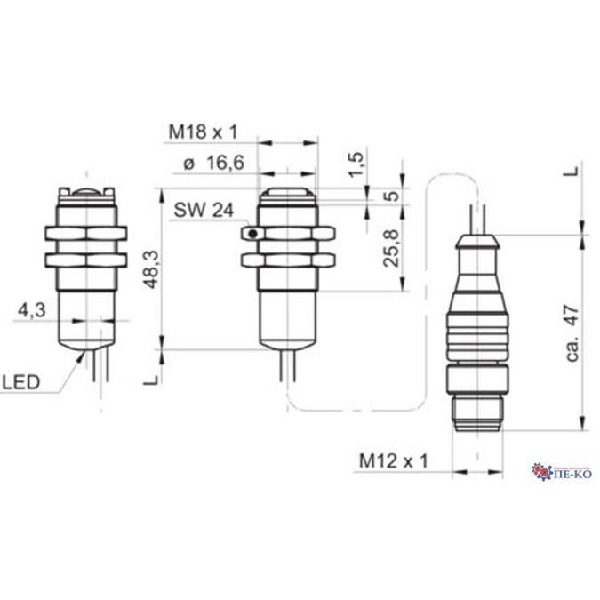 Оптичний датчик Baumer OR18.GR.F-PW1Z.71OV/0010