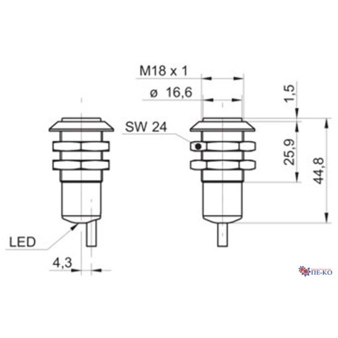Оптичний датчик Baumer OR18.RR-PW1Z.71CV