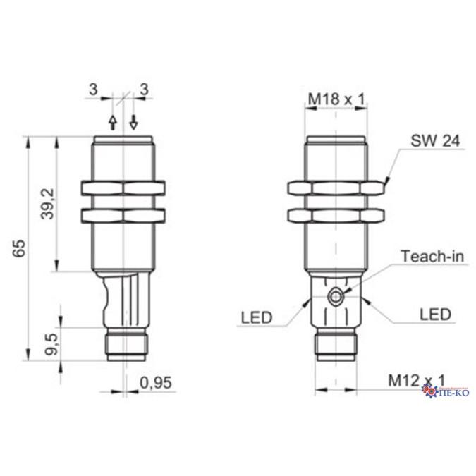 Оптичний датчик Baumer OR18.SP-PV1T.7BO