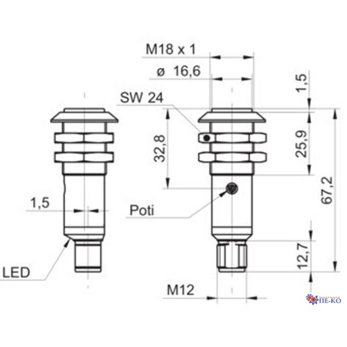 Оптичний датчик Baumer OR18.TI-ZZZP.71O