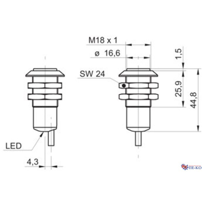 Оптичний датчик Baumer OR18.ZI-NW1Z.71CV/B012