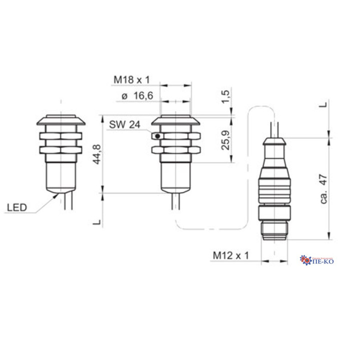 Оптичний датчик Baumer OR18.ZI-PW1Z.71OV/0010_B012