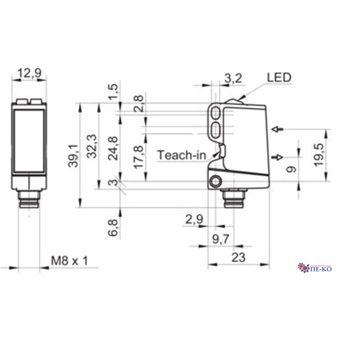 Оптичний датчик Baumer OT300.SL-NDNVT.72N