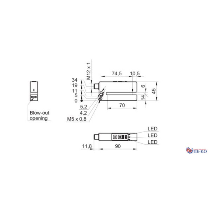 Датчик етикетки Baumer UL06-GP2J.7AF