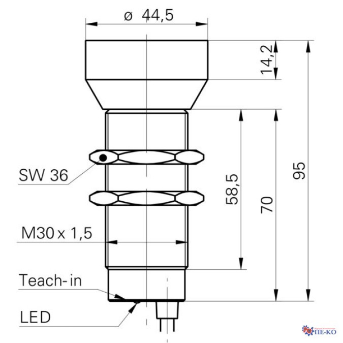 Ультразвуковий датчик Baumer UNAM 50U6121