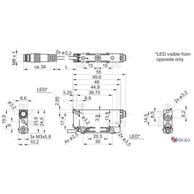 Ультразвуковий датчик Baumer UNCK 09T9114/KS35A