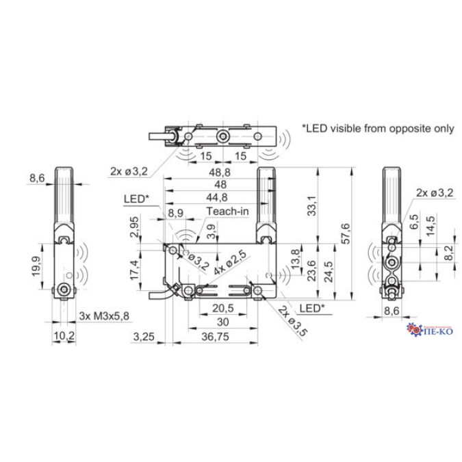 Ультразвуковий датчик Baumer UNDK 09U6914/D1