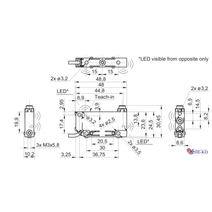 Ультразвуковий датчик Baumer UNDK 09U6914