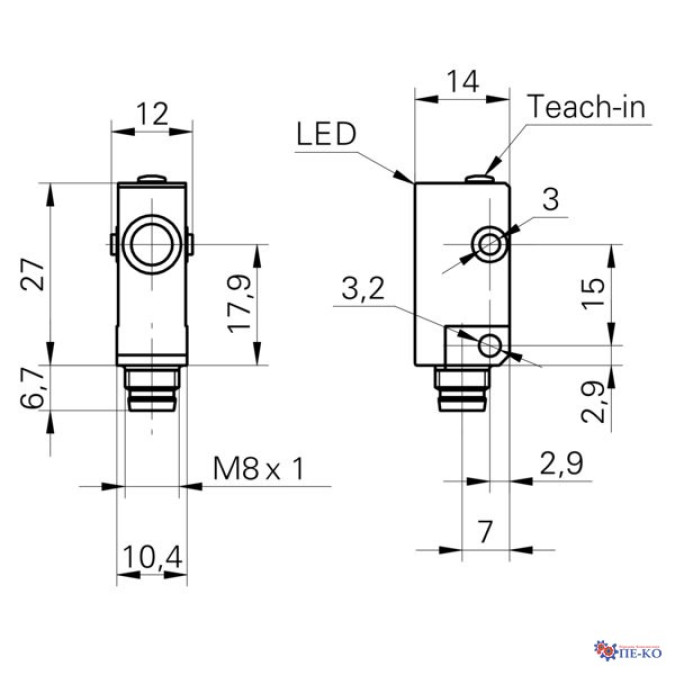 Ультразвуковий датчик Baumer UNDK 10U6914/S35A