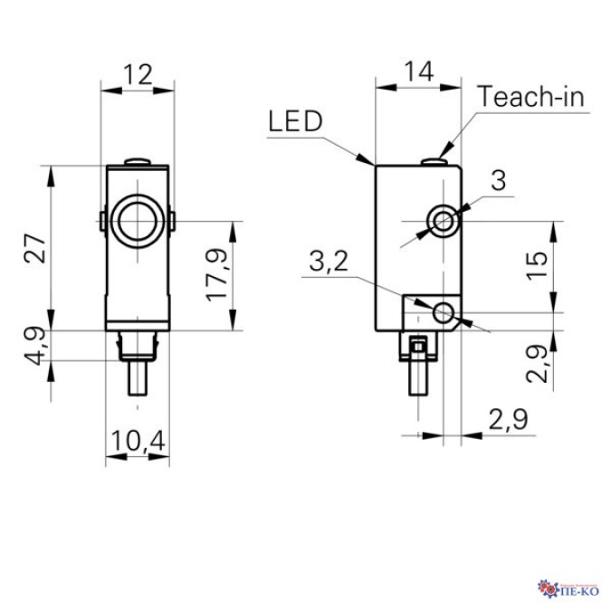 Ультразвуковий датчик Baumer UNDK 10U6914