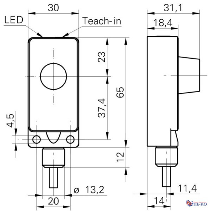 Ультразвуковий датчик Baumer UNDK 30I6113
