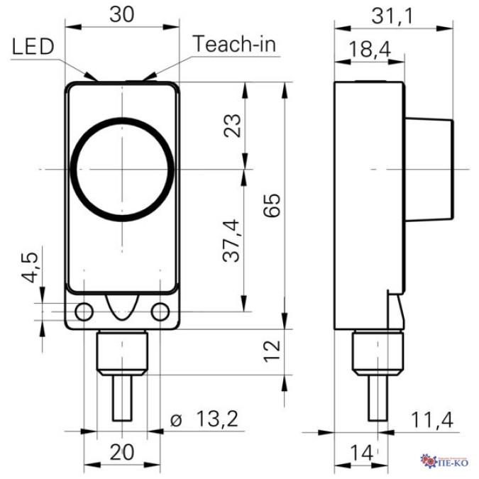 Ультразвуковий датчик Baumer UNDK 30U6104