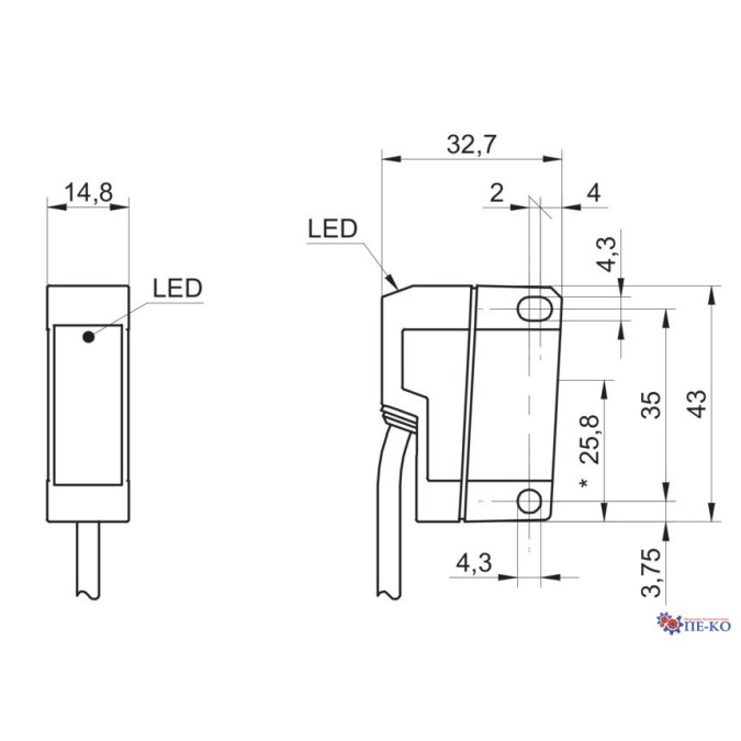 Датчик контрасту Baumer FKDK 14G6901