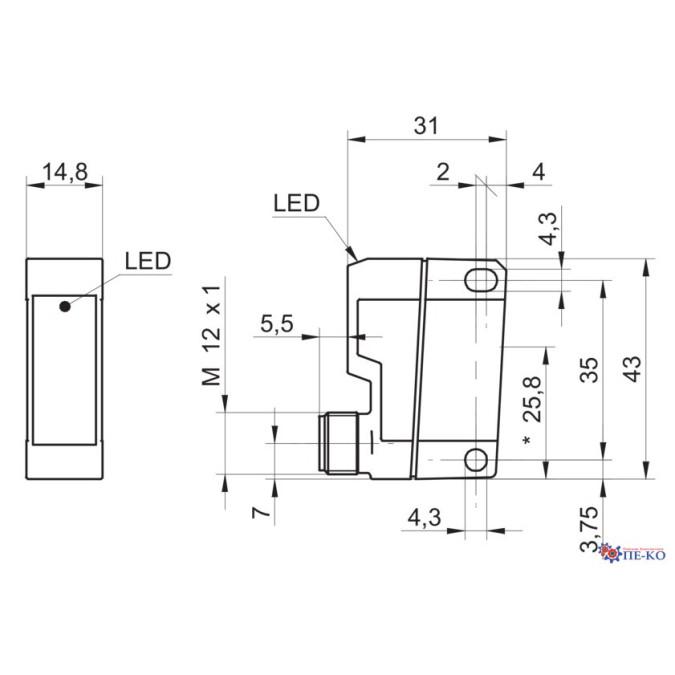 Датчик контрасту Baumer FKDK 14G6901/S14