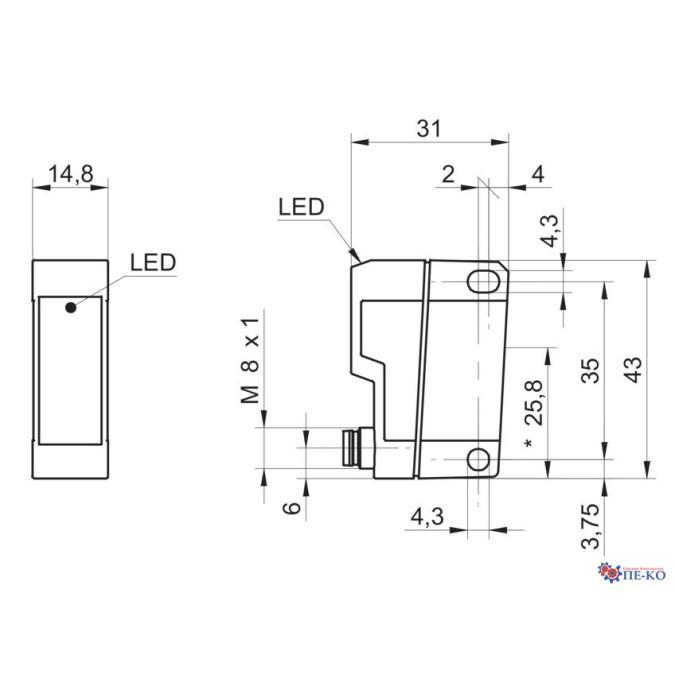Датчик контрасту Baumer FKDK 14G6901/S35A