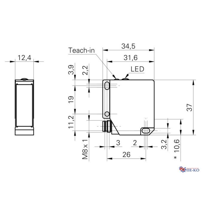Датчик кромки Baumer OBDM 12P6940/S35A