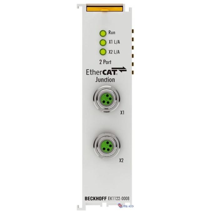 Шинний з'єднувач EtherCAT Beckhoff EK1122-0008