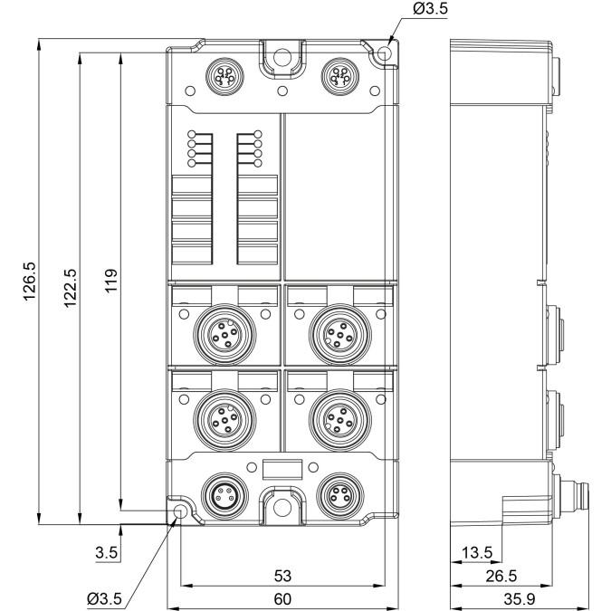 Модуль EtherCAT Beckhoff EP3356-0022