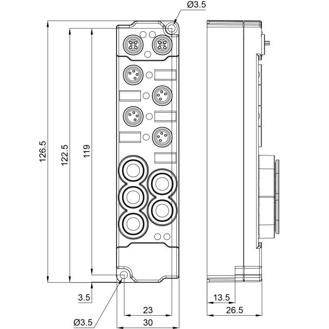 Модуль EtherCAT Beckhoff EPP3744-0041