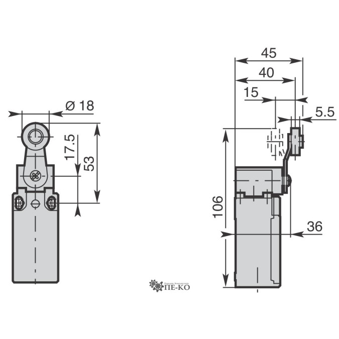 Кінцевий вимикач Comepi AP5T41Z11