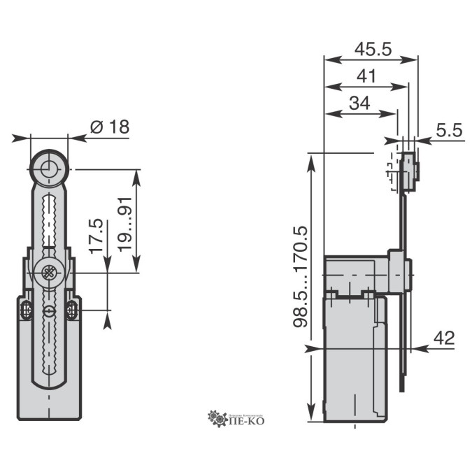 Кінцевий вимикач Comepi AP5T5100Z11