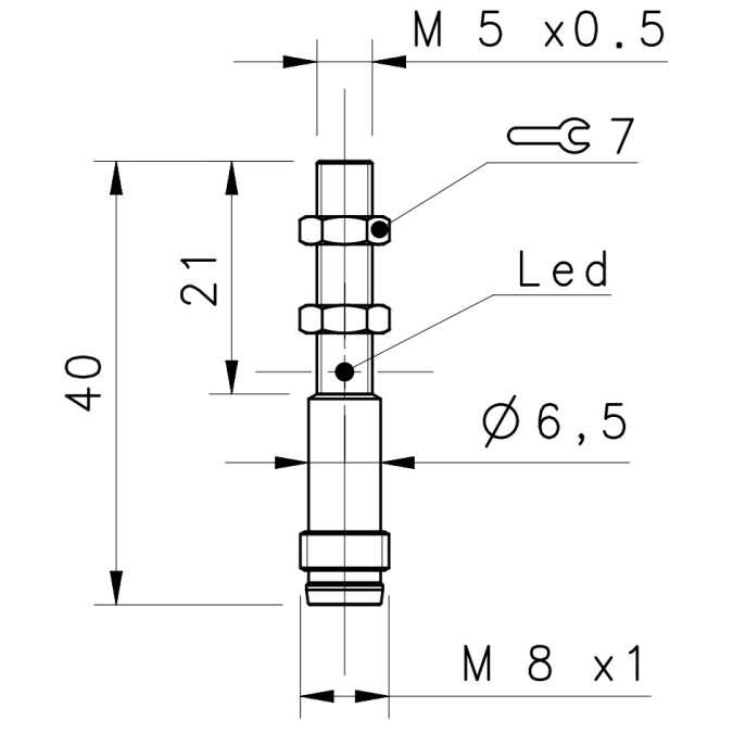 Індуктивний датчик Datalogic IS-05-A3-S1