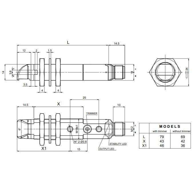 Оптичний датчик Datalogic S5N-PR-5-T01-PP
