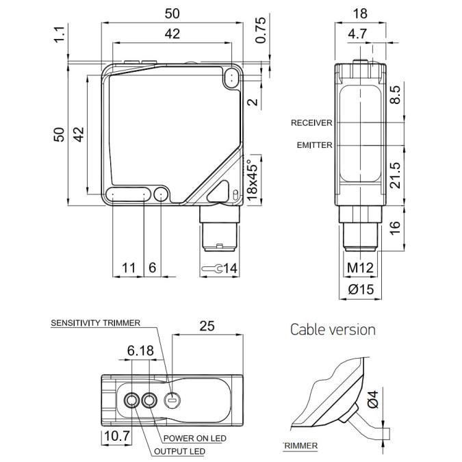 Оптичний датчик Datalogic S62-PA-2-A01-PN