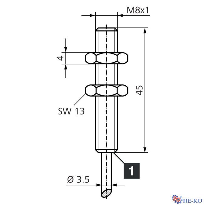 Індуктивний датчик di-soric D7B 08 VB 02 PS-3