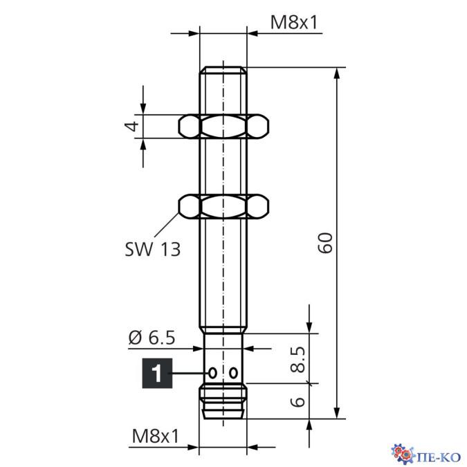 Індуктивний датчик di-soric D7B 08 VB 02 PS-T3