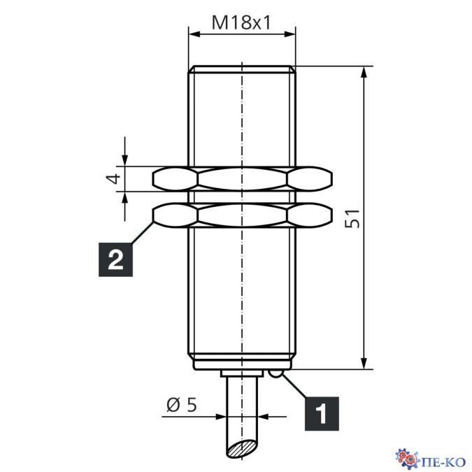 Індуктивний датчик di-soric D7B 18 VB 05 PS-3